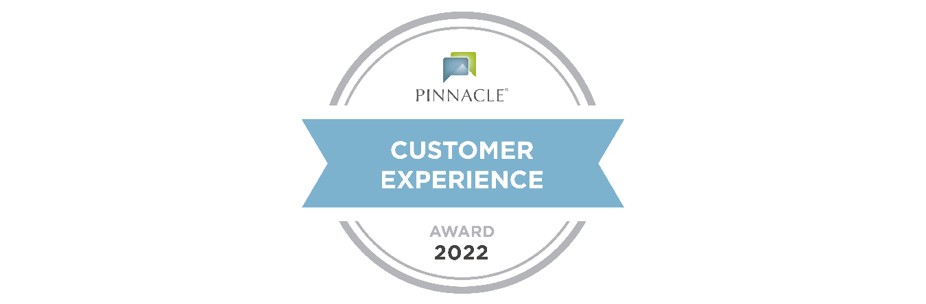 2022 Pinnacle Customer Experience Award Badge