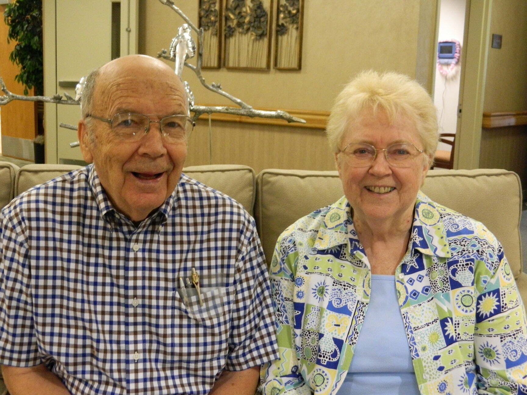 Dan and Fran Parker share about grandfather clock