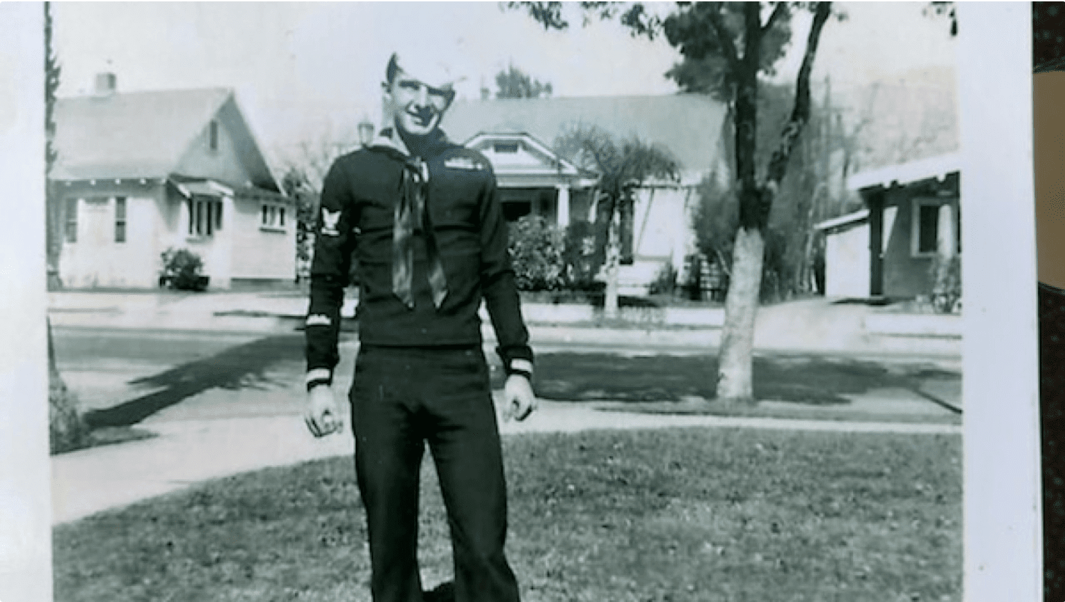 Old photo of navy soldier