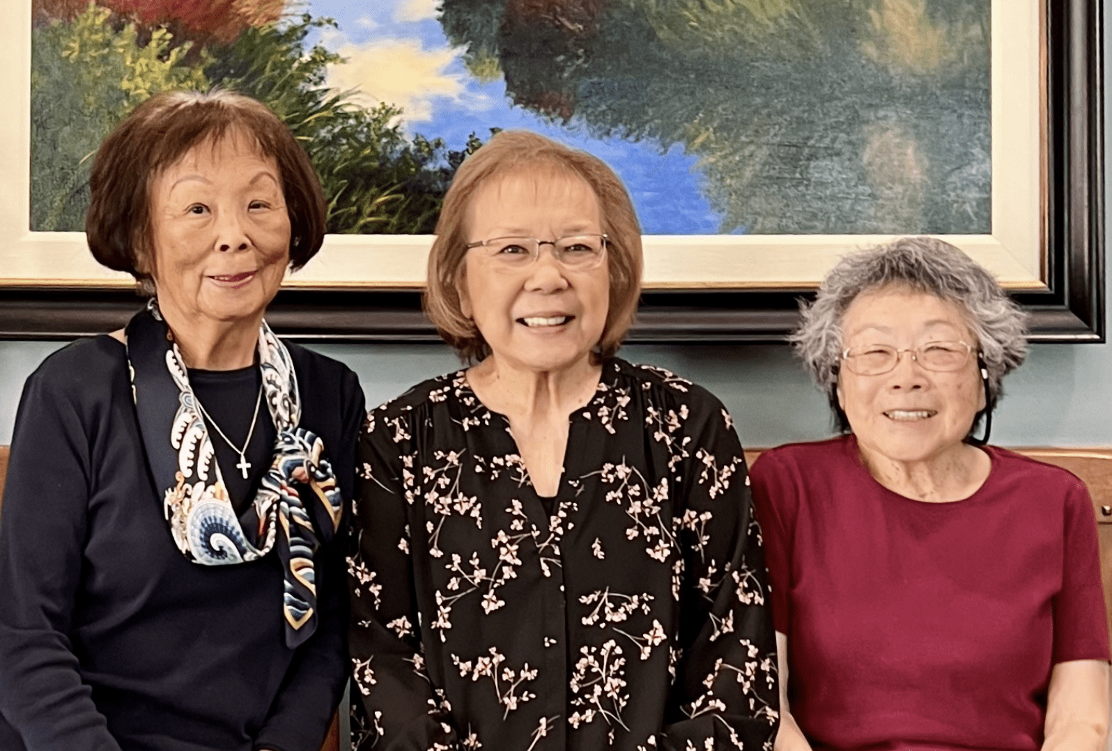 Holly Creek residents Carol Furuta, Ruth Kawamura, and Jane Mayeda (Judith J. Stalnaker)