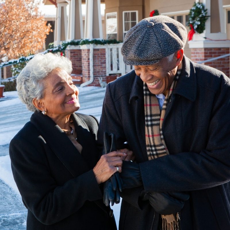 older couple laughing together square