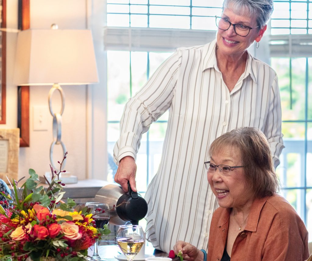 holly creek resident hosts dinner party