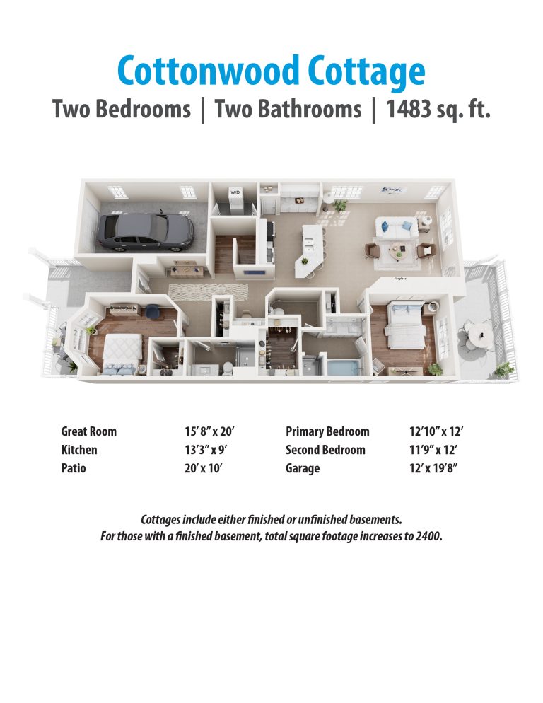 Cottonwood Cottage Floor Plan