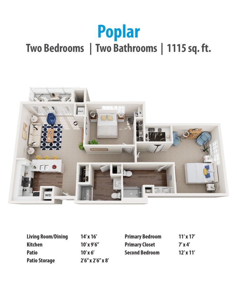 Poplar Apartment Floor Plan