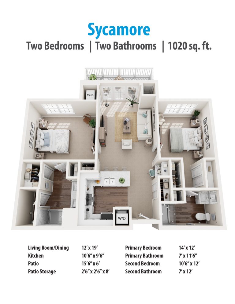 Sycamore Apartment Floor Plan