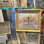 needlepoint art display by sandy kappus