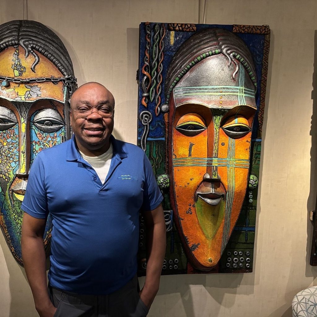 george nikoro shares his art in the silverton art gallery