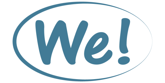 We! logo_NEW blue