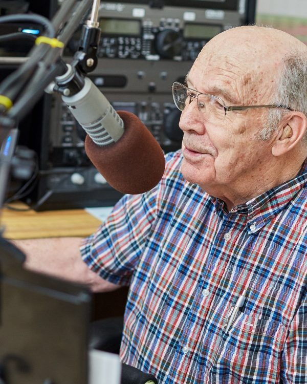 resident at holly creek radio station portrait